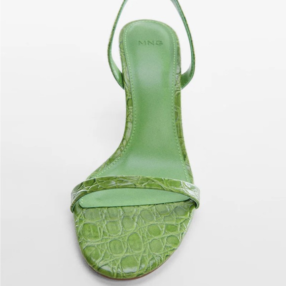 Mango Heel Croc-Effect Sandals - Picture 4 of 5